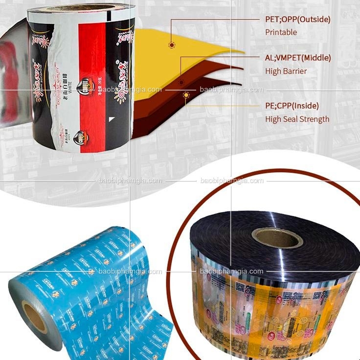 In màng ghép dạng cuộn, màng in dạng cuộn